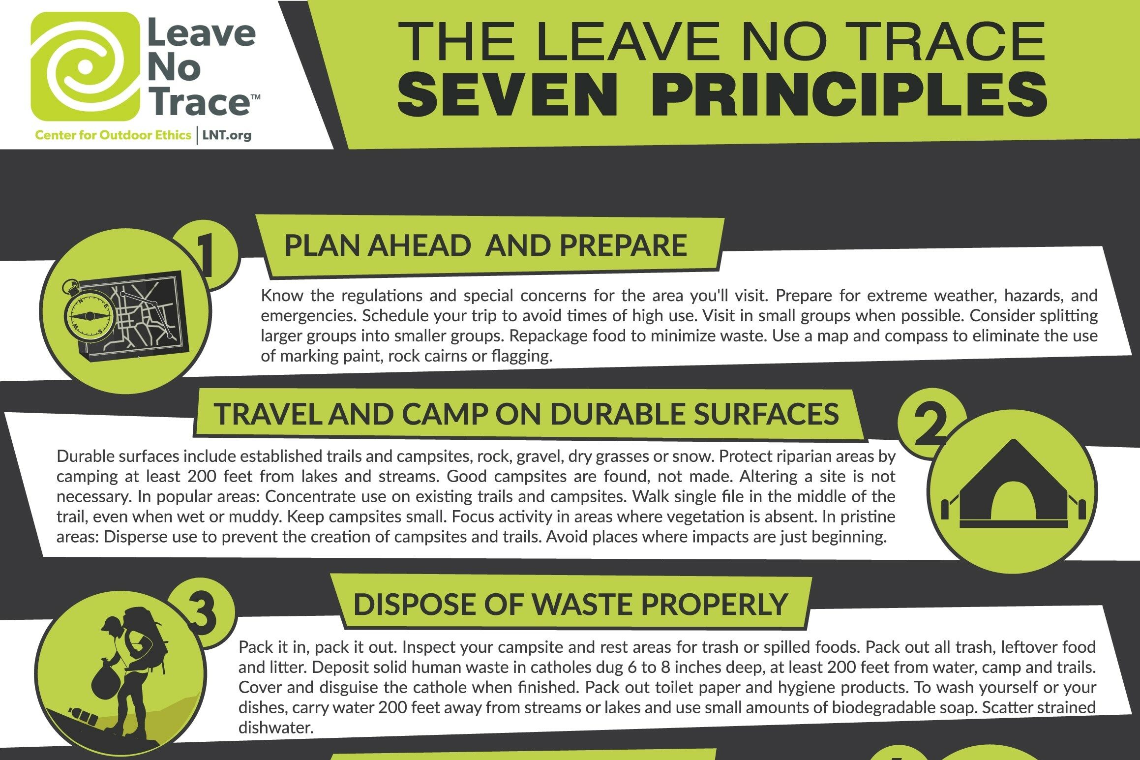 I 7 principi del Leave No Trace per ridurre l’impatto ambientale