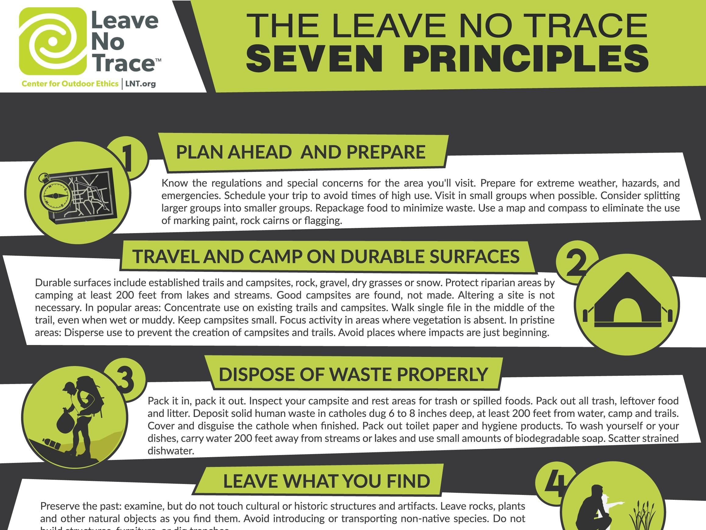 I 7 principi del Leave No Trace per ridurre l’impatto ambientale